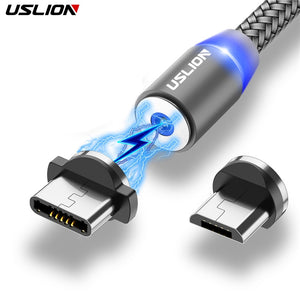 Carregador Magnético USB [Micro USB - Tipo C]