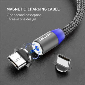 Carregador Magnético USB [Micro USB - Tipo C]